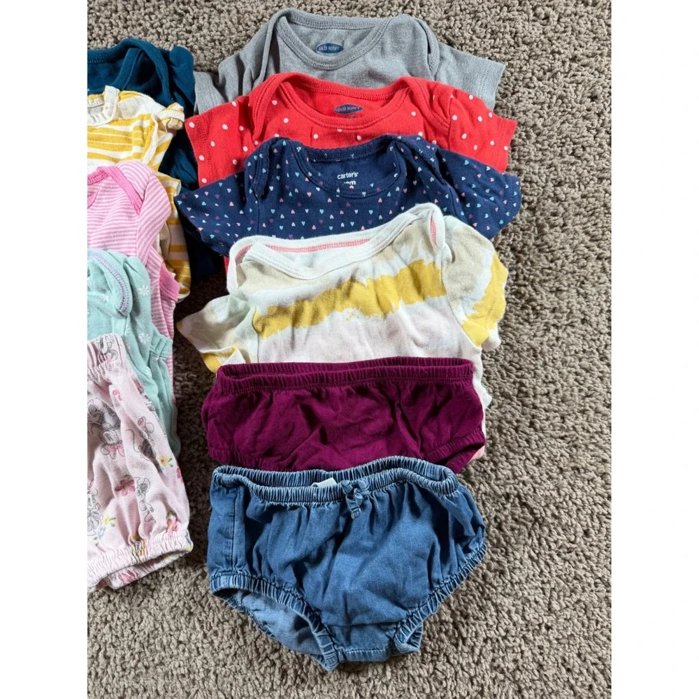 Baby Girls Bodysuit‎ Lot 11 pieces Mixed 12 mo cottagecore summer toddler